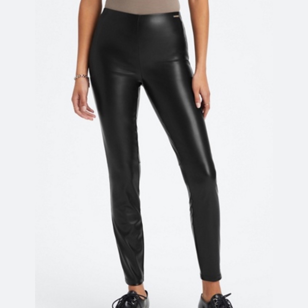 Fabletics Vegan Leather Pull On Legging